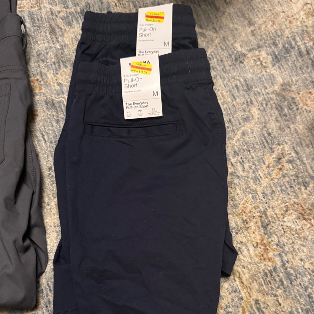 Sonoma Dark Blue Pull-On men  Shorts- never worn-  for school uniform - navy